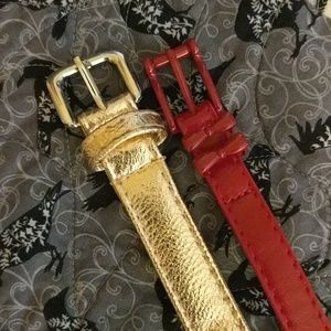 Gold & Red belts